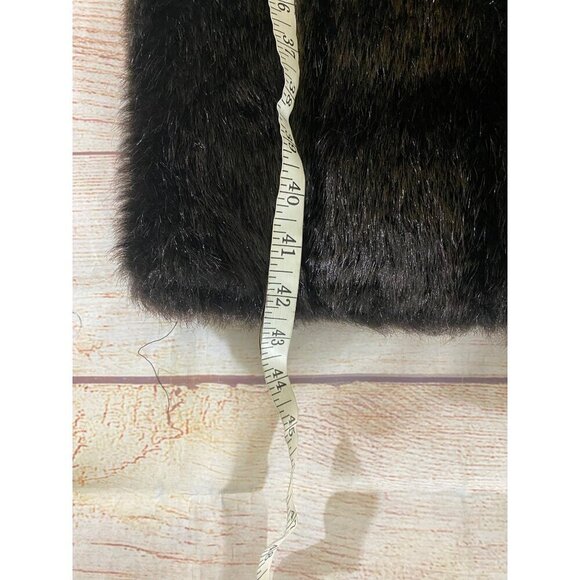 Vintage Union Women's Faux Fur Long Button Front Coat - Large - Picture 9 of 14